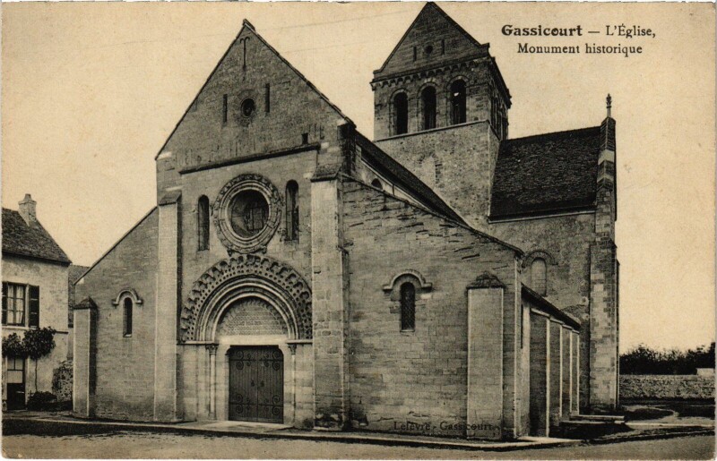 Carte postale ancienne Gassicourt Eglise