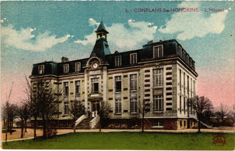 Carte postale ancienne Conflans-Sainte-Honorine Hopital à Conflans-Sainte-Honorine