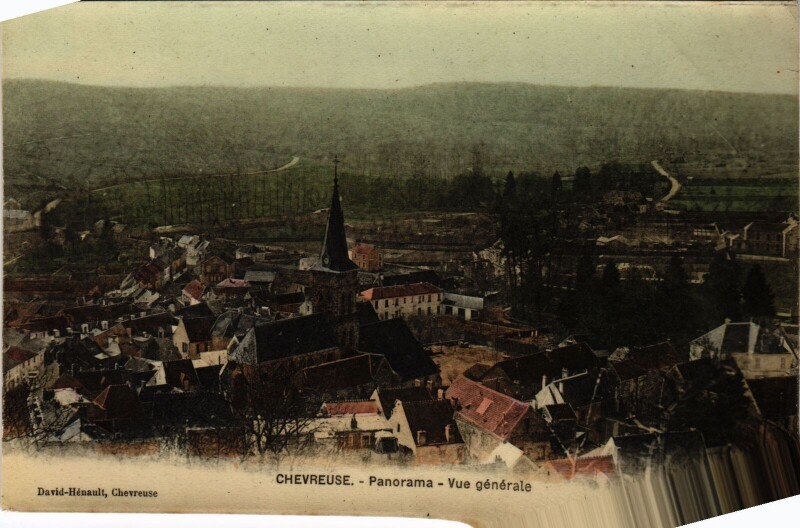 Carte postale ancienne Chevreuse Panorama - Vue Generale à Chevreuse