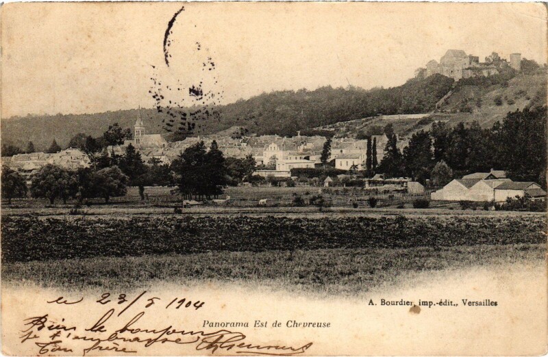Carte postale ancienne Chevreuse Panorama Est à Chevreuse