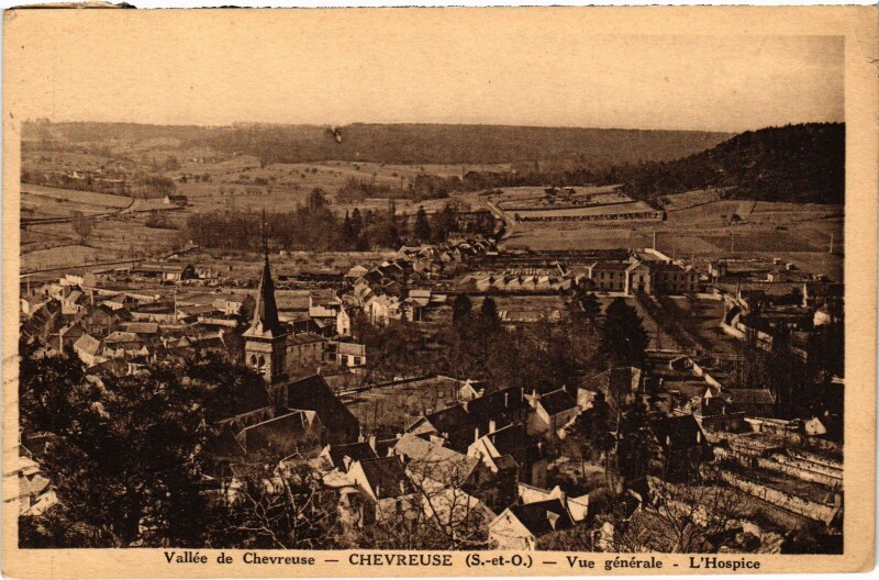 Carte postale ancienne Chevreuse Vue Generale à Chevreuse