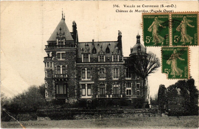 Carte postale ancienne Chatau de Meridon