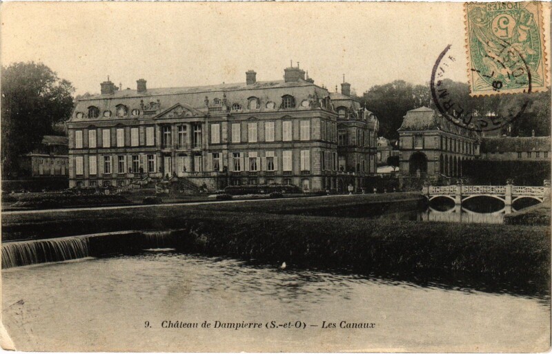 Carte postale ancienne Dampierre Chateau - Les Canaux