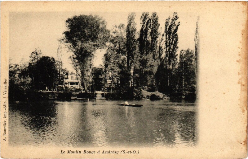 Carte postale ancienne Andresy Le Moulin Rouge