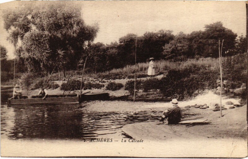 Carte postale ancienne Acheres La Cascade