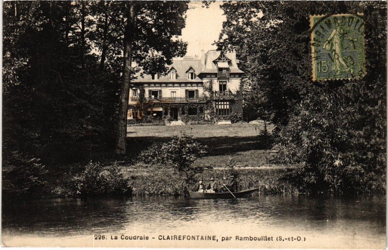 Carte postale ancienne Clairefontaine par Rambouillet - La Coudraie à Rambouillet