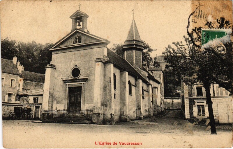 Carte postale ancienne Vaucresson Eglise