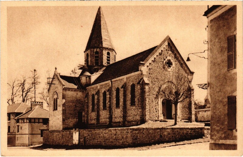 Carte postale ancienne Breuil-en-Vexin Eglise