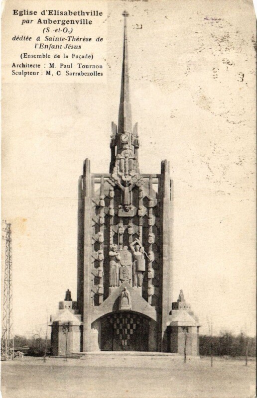 Carte postale ancienne Elisabethville Eglise