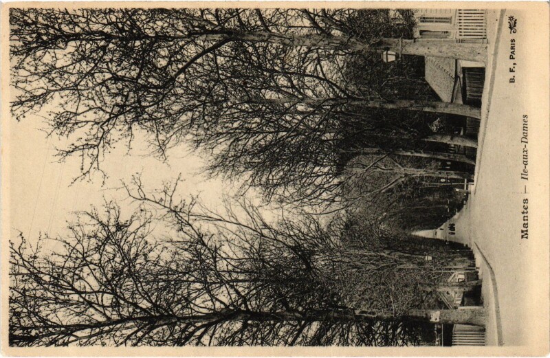 Carte postale ancienne Mantes-la-Jolie Ile-aux-Dames à Mantes-la-Jolie