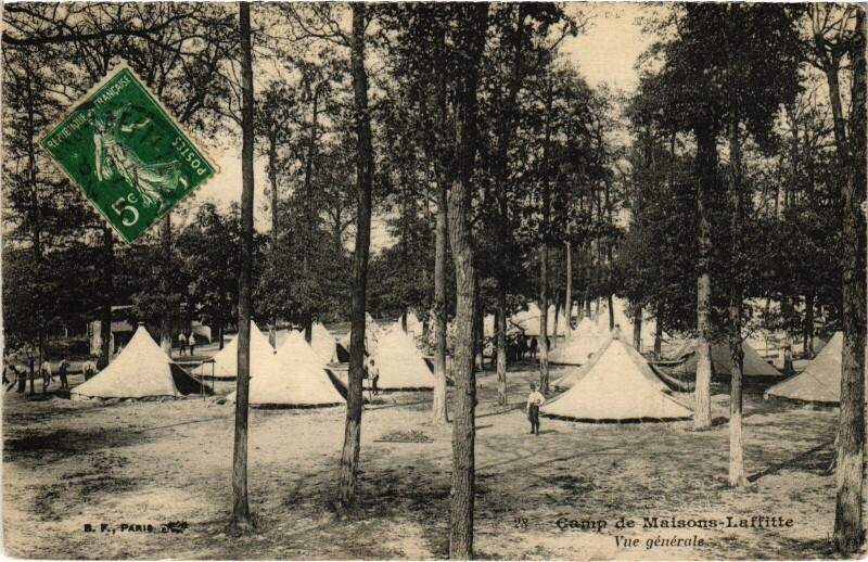 Carte postale ancienne Maisons-Laffitte Camp - Vue Generale à Maisons-Laffitte