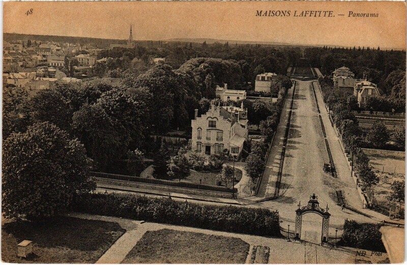 Carte postale ancienne Maisons-Laffitte Panorama à Maisons-Laffitte