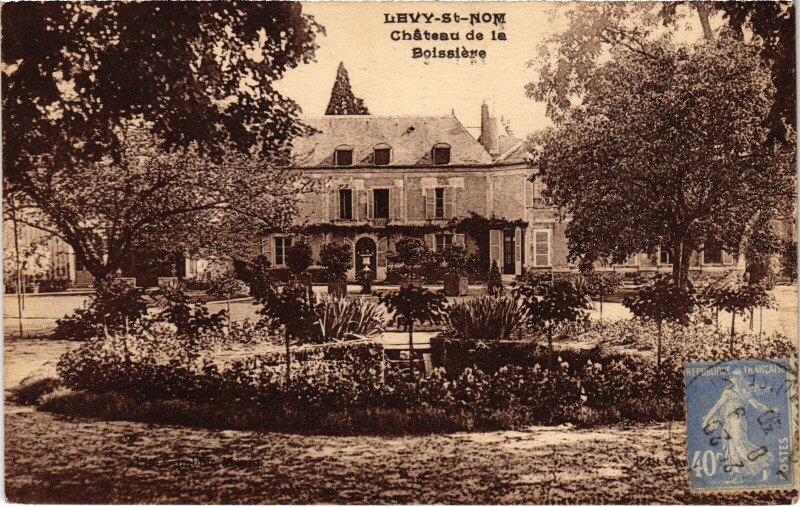 Carte postale ancienne Levy-Saint-Nom Chateau de la Boissiere