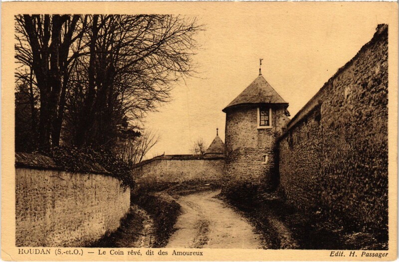 Carte postale ancienne Houdan Le Coin Reve - Dit des Amoreux à Houdan
