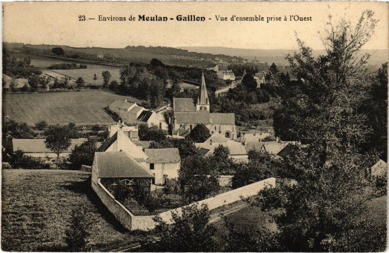Carte postale ancienne Gaillon Vue d'Ensemble prise a l'Ouest