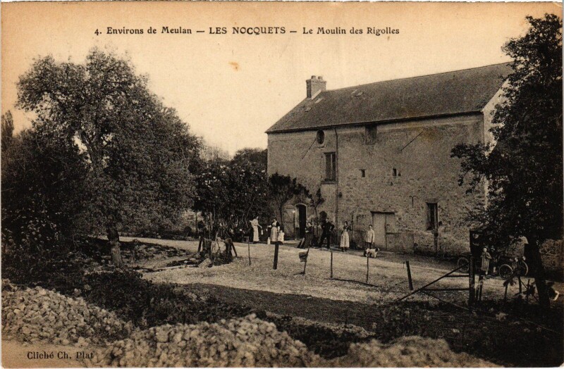 Carte postale ancienne Les Nocquets Le Moulin des Rigolles