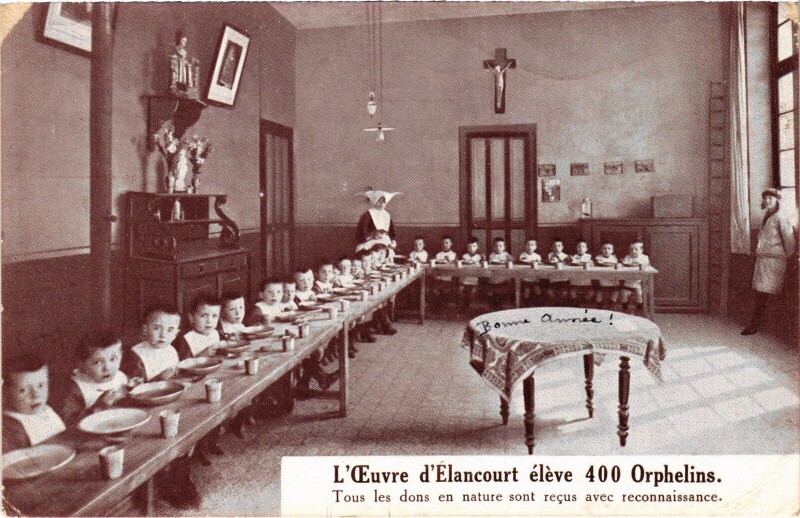 Carte postale ancienne Elancourt Orphelinat - Interieur