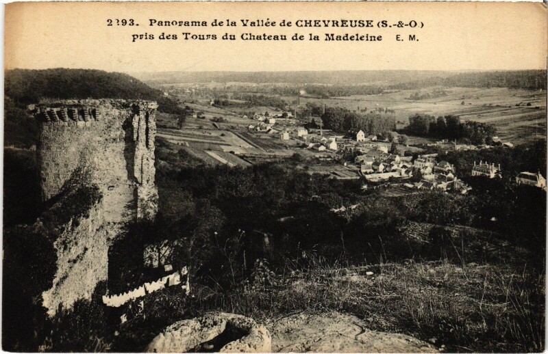 Carte postale ancienne Chevreuse Panorama de la Vallee de Chevreuse à Chevreuse