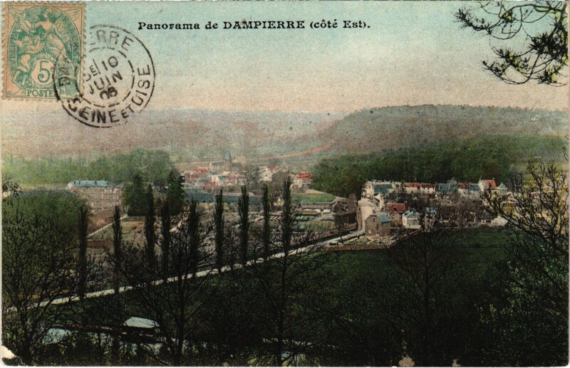 Carte postale ancienne Dampierre Panorama - Cote Est