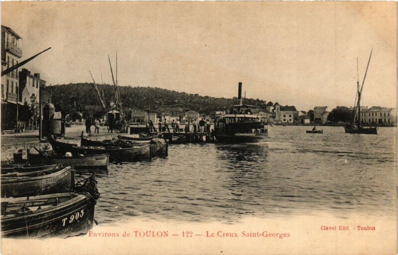 Carte postale ancienne Environs de Toulon Le Creux Saint-Geroges à Toulon