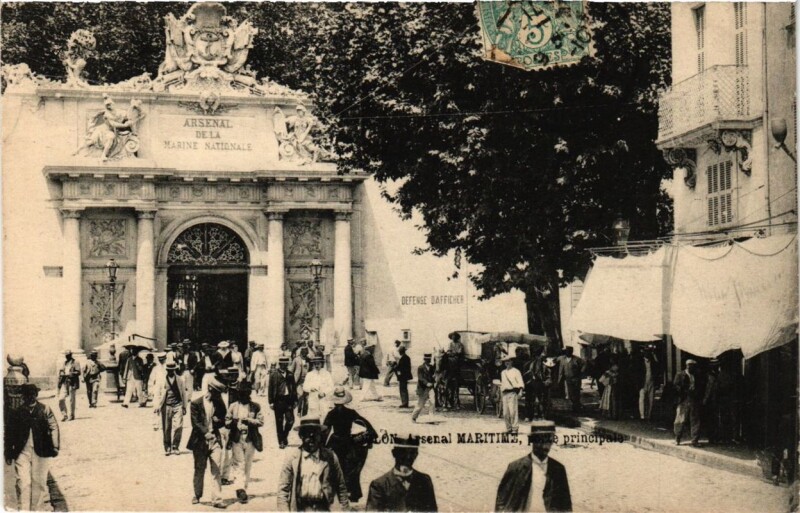 Carte postale ancienne Toulon Arsenal Maritime à Toulon