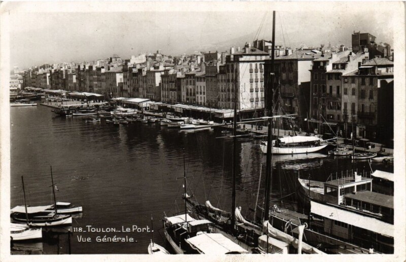 Carte postale ancienne Toulon Le Port-Vue générale à Toulon