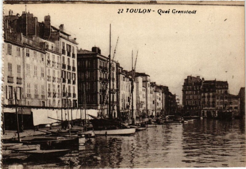 Carte postale ancienne Toulon Quai Cronstadt à Toulon