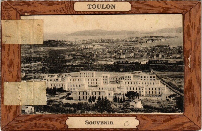 Carte postale ancienne Toulon Souvenir à Toulon