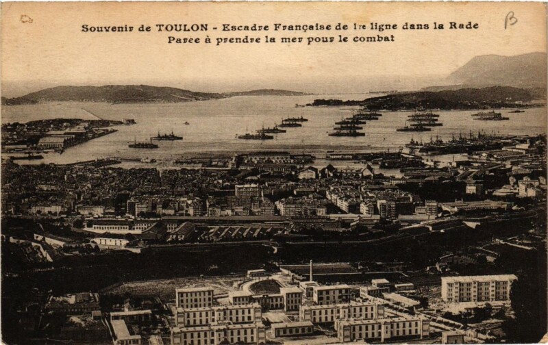 Carte postale ancienne Toulon Souvenir de Toulon à Toulon