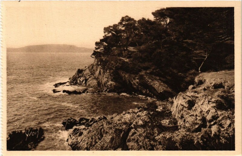 Carte postale ancienne Toulon Calanques du Cap Brun à Toulon