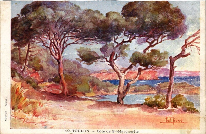 Carte postale ancienne Toulon Cote de Sainte-Marguerite à Toulon