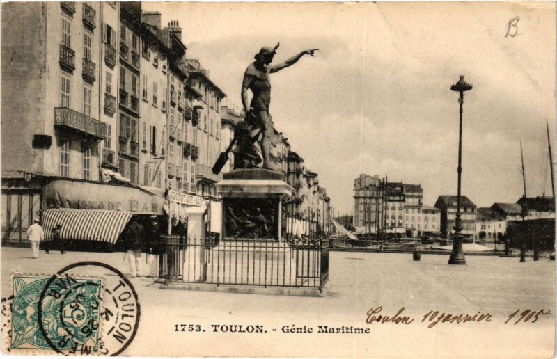 Carte postale ancienne Toulon Génie Maritime à Toulon