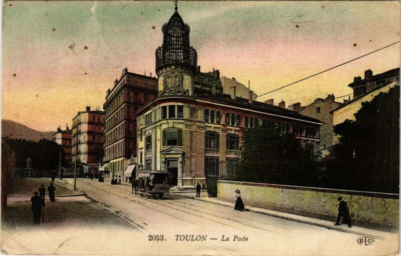 Carte postale ancienne Toulon La Poste à Toulon