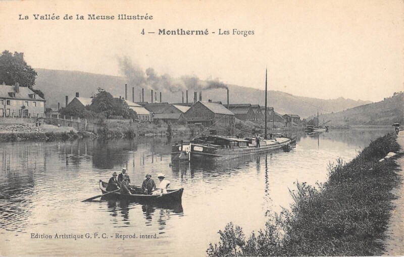 Carte postale ancienne Montherme - Les Forges