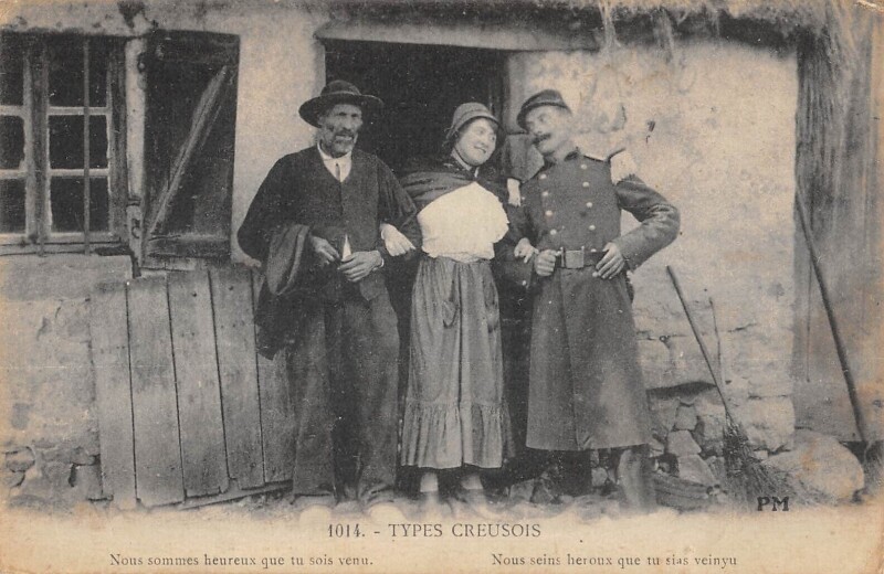 Carte postale ancienne Types Creusois