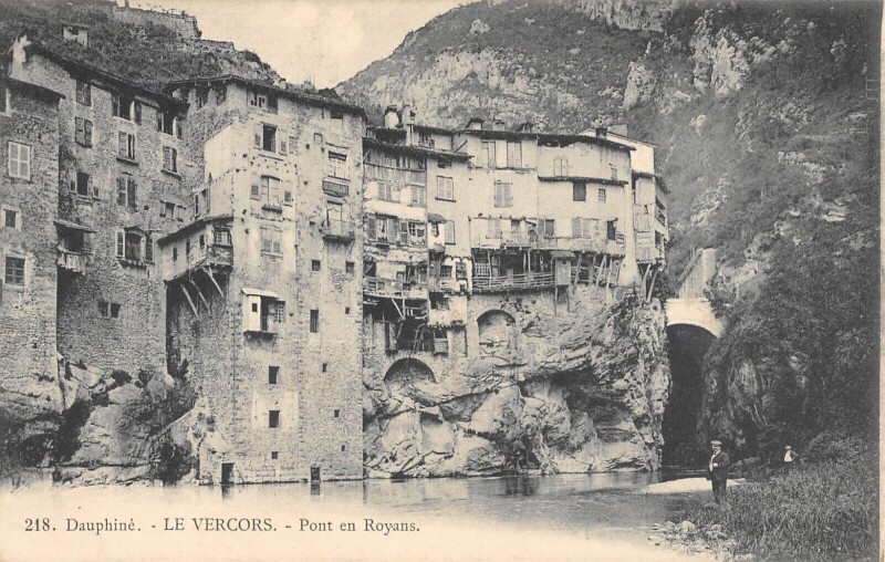 Carte postale ancienne Le Vercors - Pont En Royans à Pont-en-Royans
