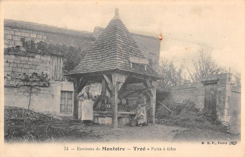Carte postale ancienne Troo - Puits A Echo