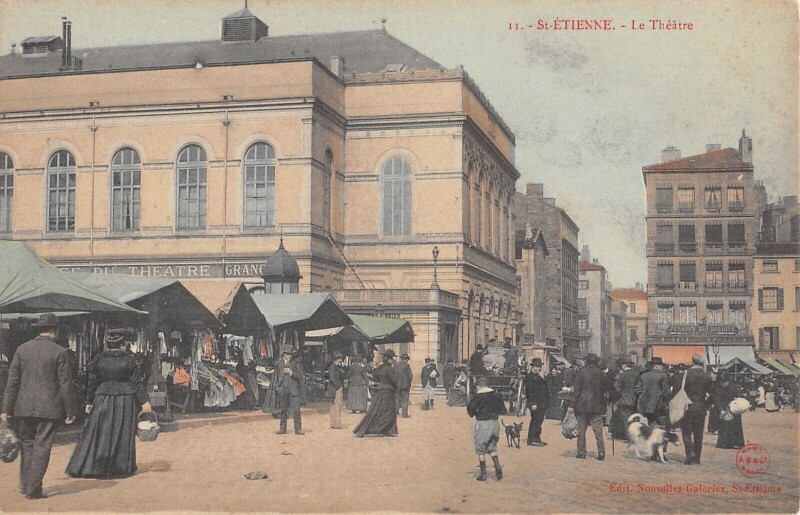 Carte postale ancienne Saint Etienne - Le Theatre