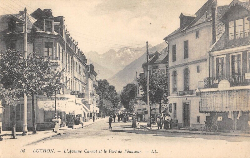 Carte postale ancienne Toulouse - L'Avenue Carnot Et Le Port De Venasque à Toulouse