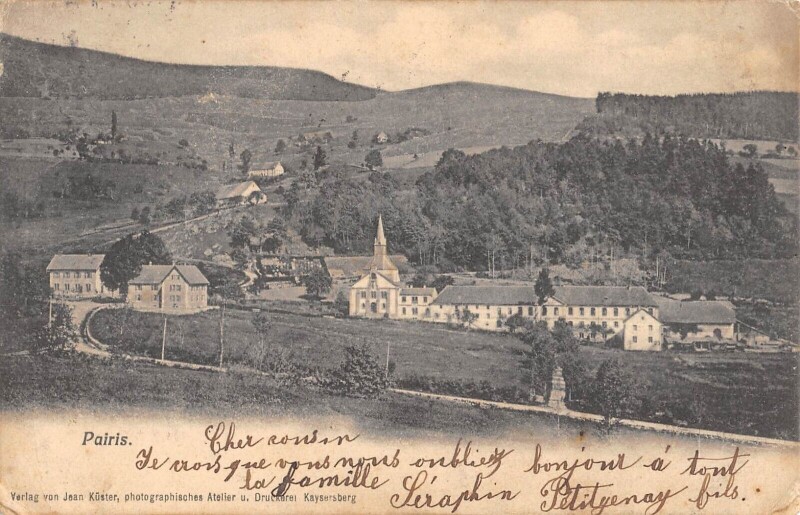 Carte postale ancienne Pairis
