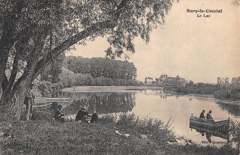 Carte postale ancienne Sury Le Comtal - Le Lac à Sury-le-Comtal