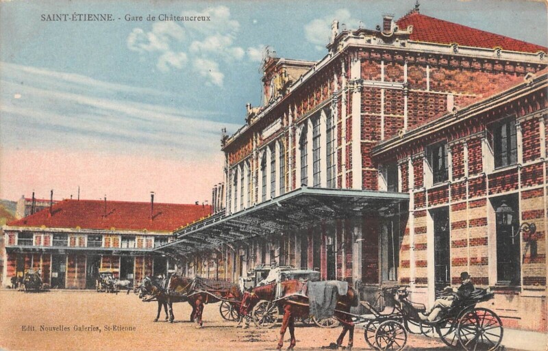 Carte postale ancienne Saint Etienne - Gare De Chateaucreux