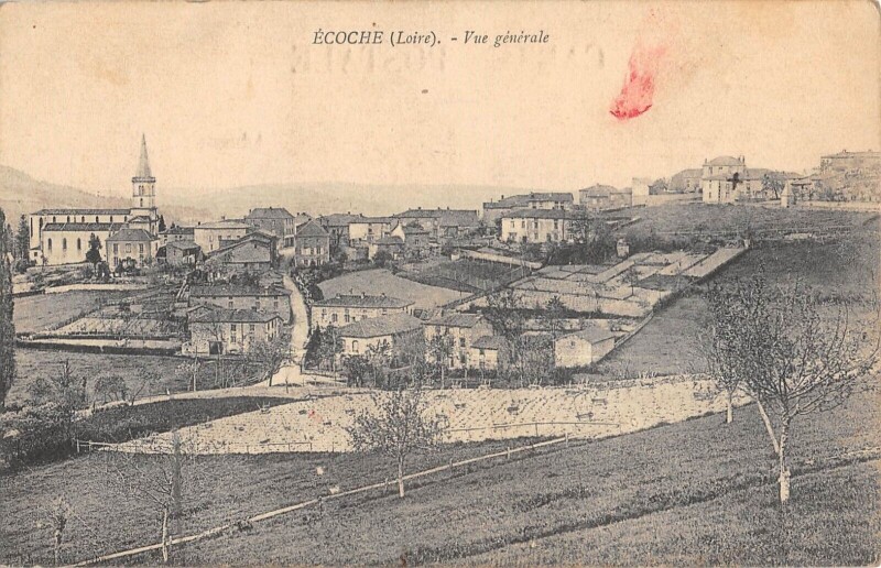 Carte postale ancienne Ecoche - Vue Generale