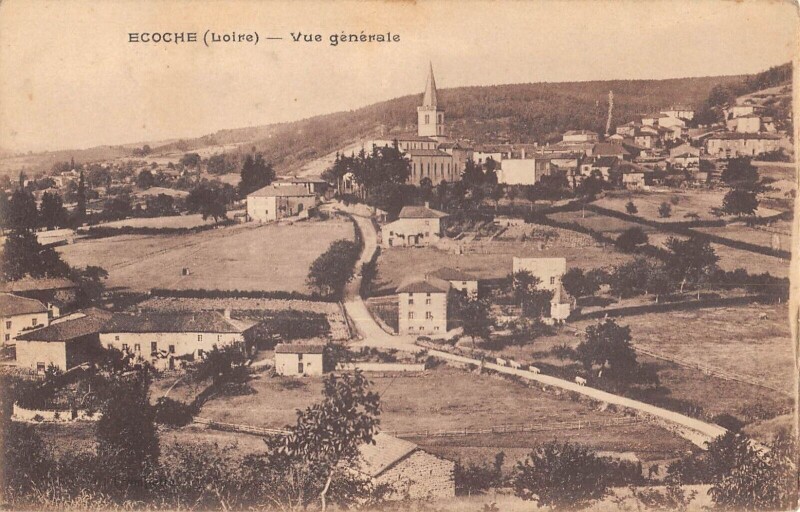 Carte postale ancienne Ecoches - Vue Generale