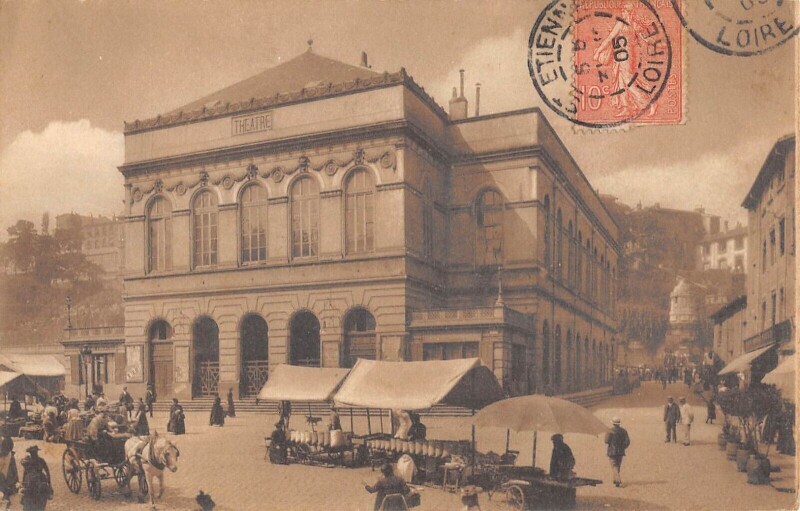 Carte postale ancienne Saint Etienne - Le Theatre
