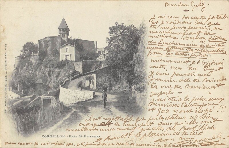 Carte postale ancienne Cornillon - Pres Saint-Etienne