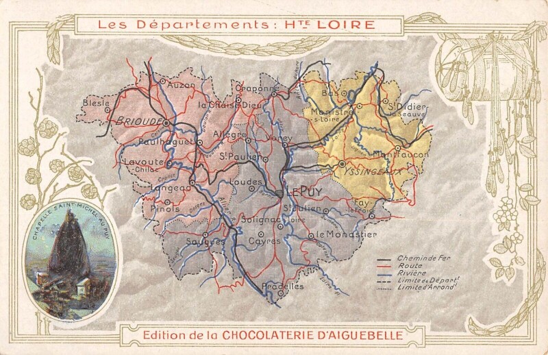 Carte postale ancienne Cpa Publicite - Haute Loire