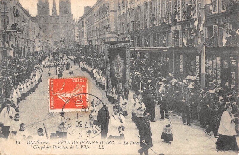 Carte postale ancienne Orleans - Fetes De Jeanne D'Arc - La Procession