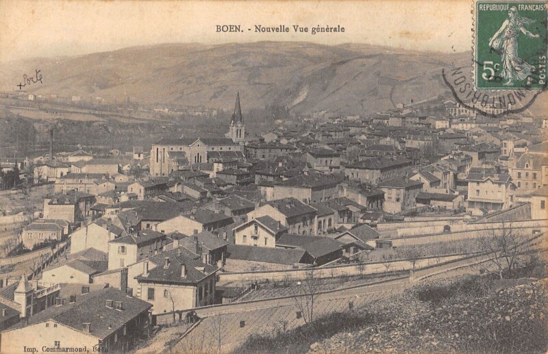 Carte postale ancienne Boen - Nouvelle Vue Generale