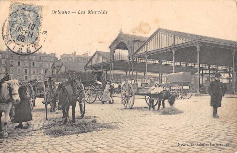 Carte postale ancienne Orleans - Les Marches